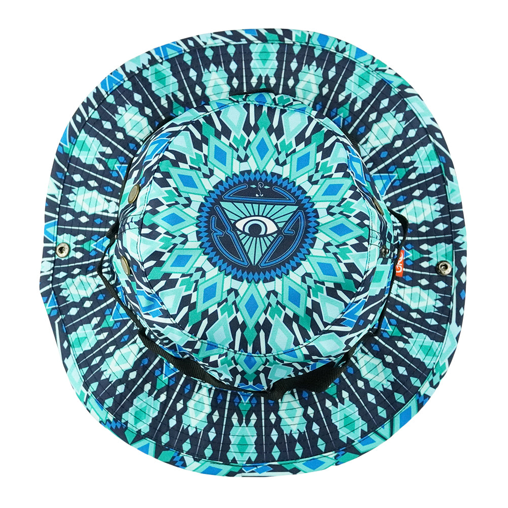 San Pedro Del Sol V3 Teal Boonie Hat Grassroots California