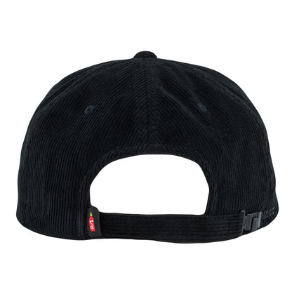 Pho 20 Black Corduroy Zipperback Hat Grassroots California