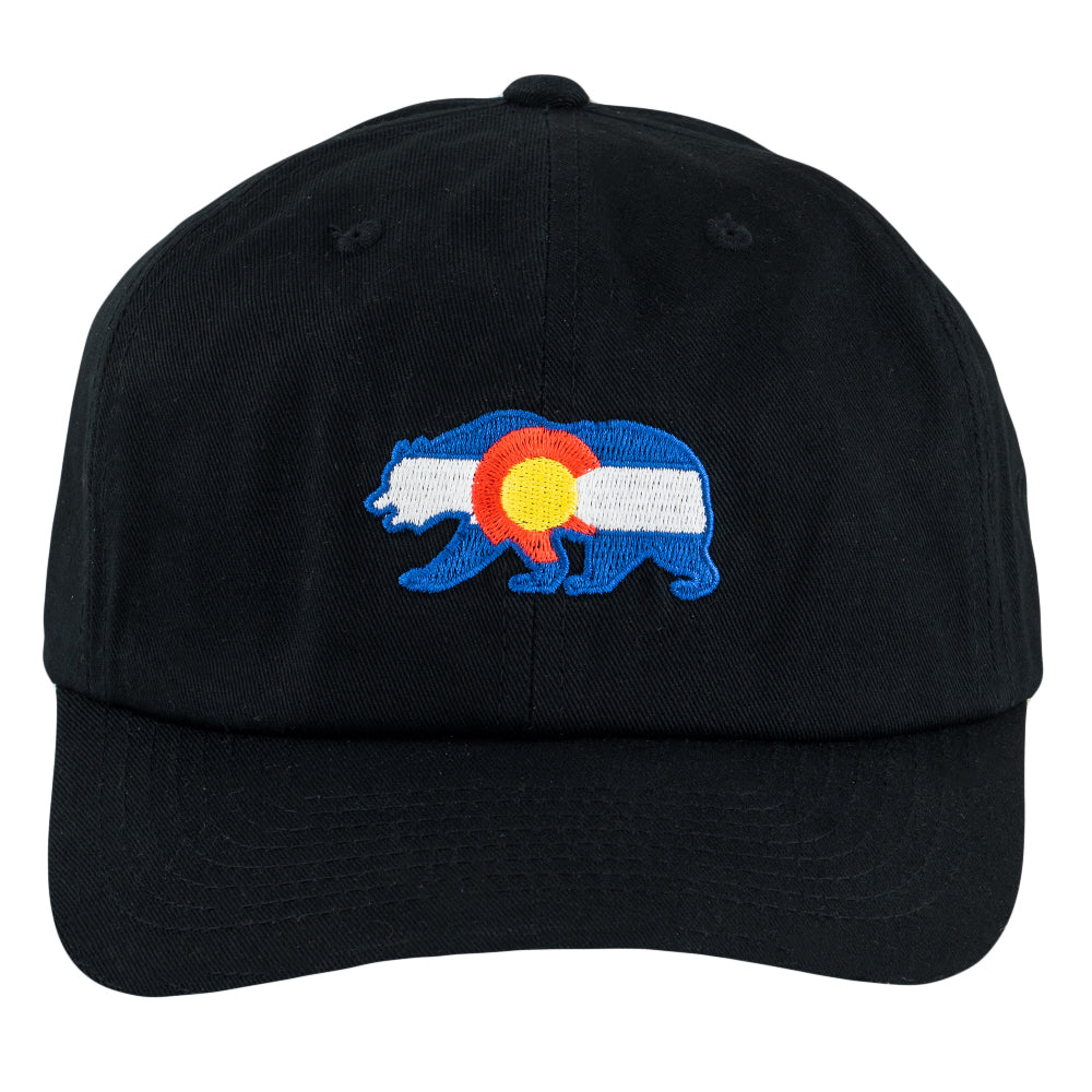 Colorado Bear Black Dad Hat Grassroots California