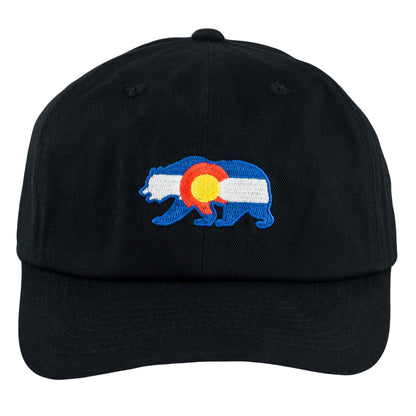 Colorado Bear Black Dad Hat Grassroots California