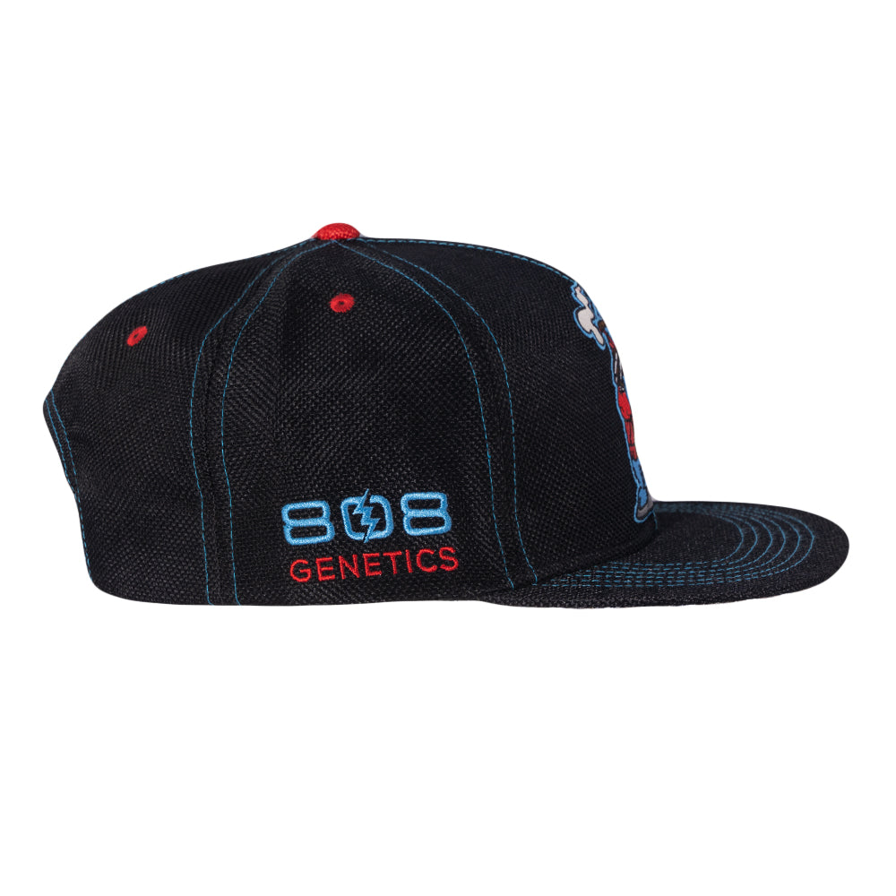 808 Genetics Cookie Black Snapback Hat Grassroots California