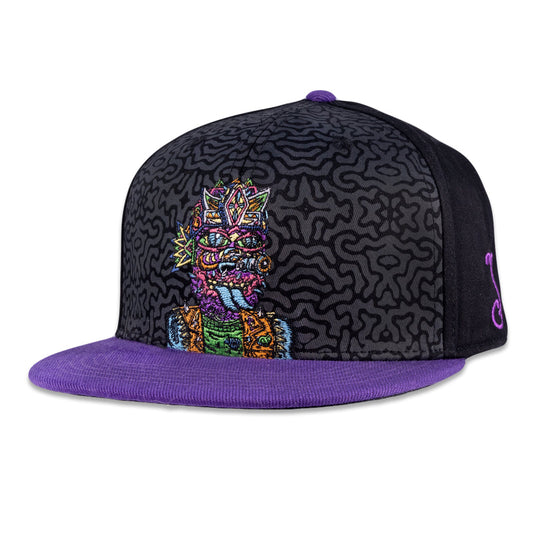 Chris Dyer Galaktic Gang Purple Fitted Hat Grassroots California