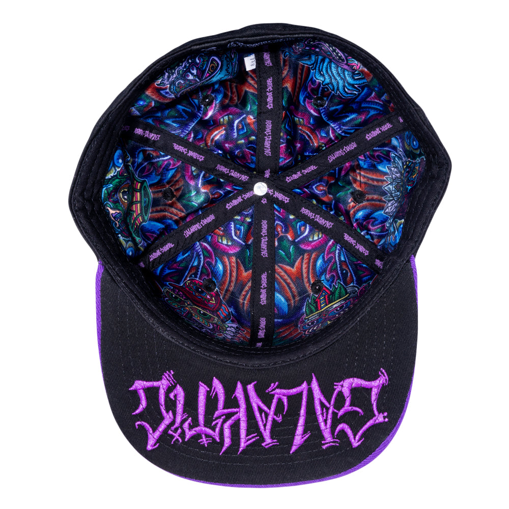 Chris Dyer Galaktic Gang Purple Fitted Hat Grassroots California