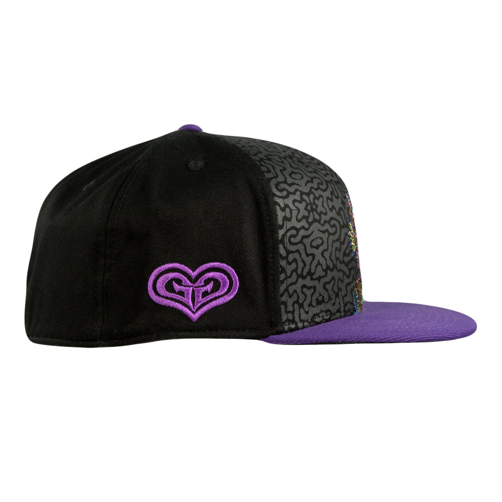 Chris Dyer Galaktic Gang Purple Fitted Hat Grassroots California