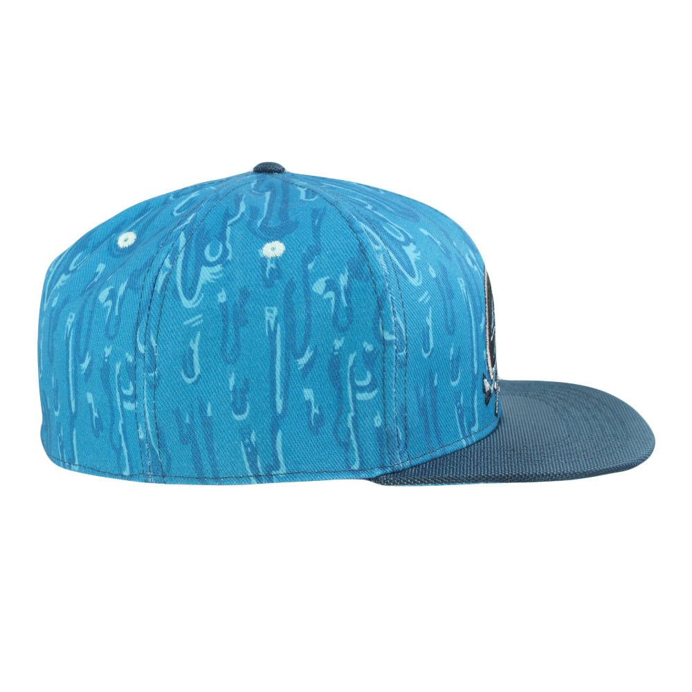 Vincent Gordon Ganja Bay Blue Fitted Hat Grassroots California