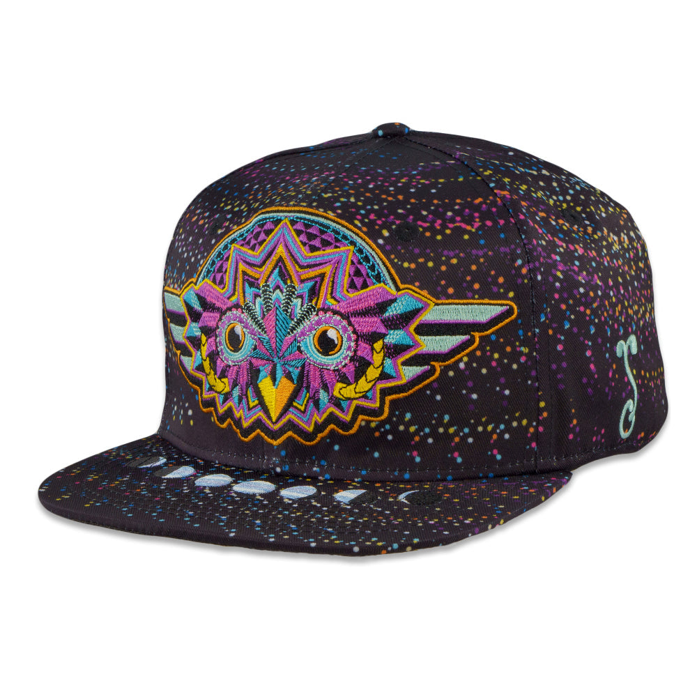 Night Owl Rainbow Vortex Fitted Hat Grassroots California