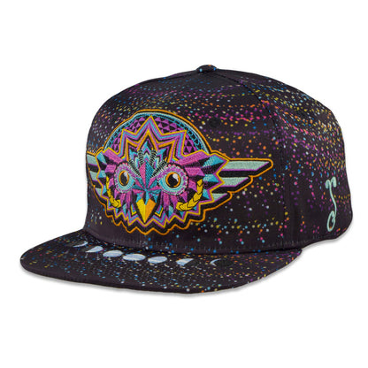 Night Owl Rainbow Vortex Fitted Hat Grassroots California