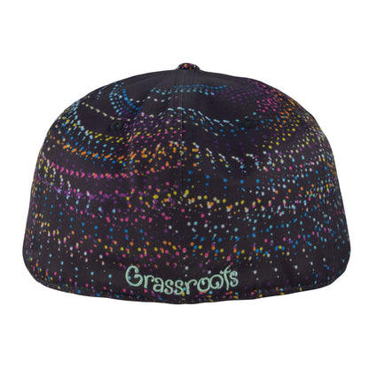 Night Owl Rainbow Vortex Fitted Hat Grassroots California