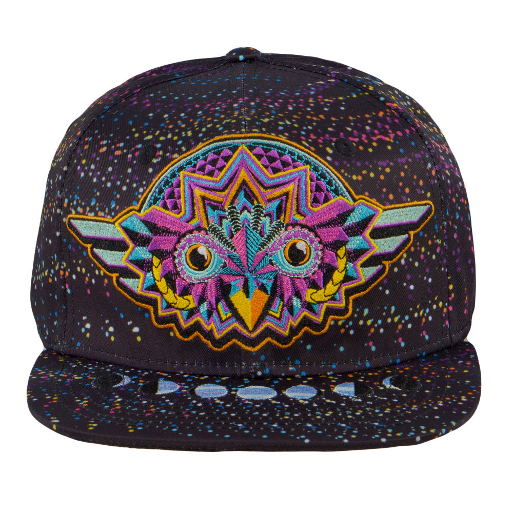 Night Owl Rainbow Vortex Fitted Hat Grassroots California