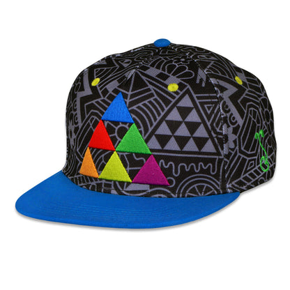 FAB Fabstract Pyramid Black Fitted Hat Grassroots California