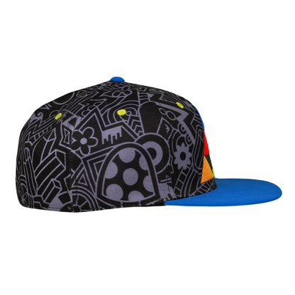 FAB Fabstract Pyramid Black Fitted Hat Grassroots California