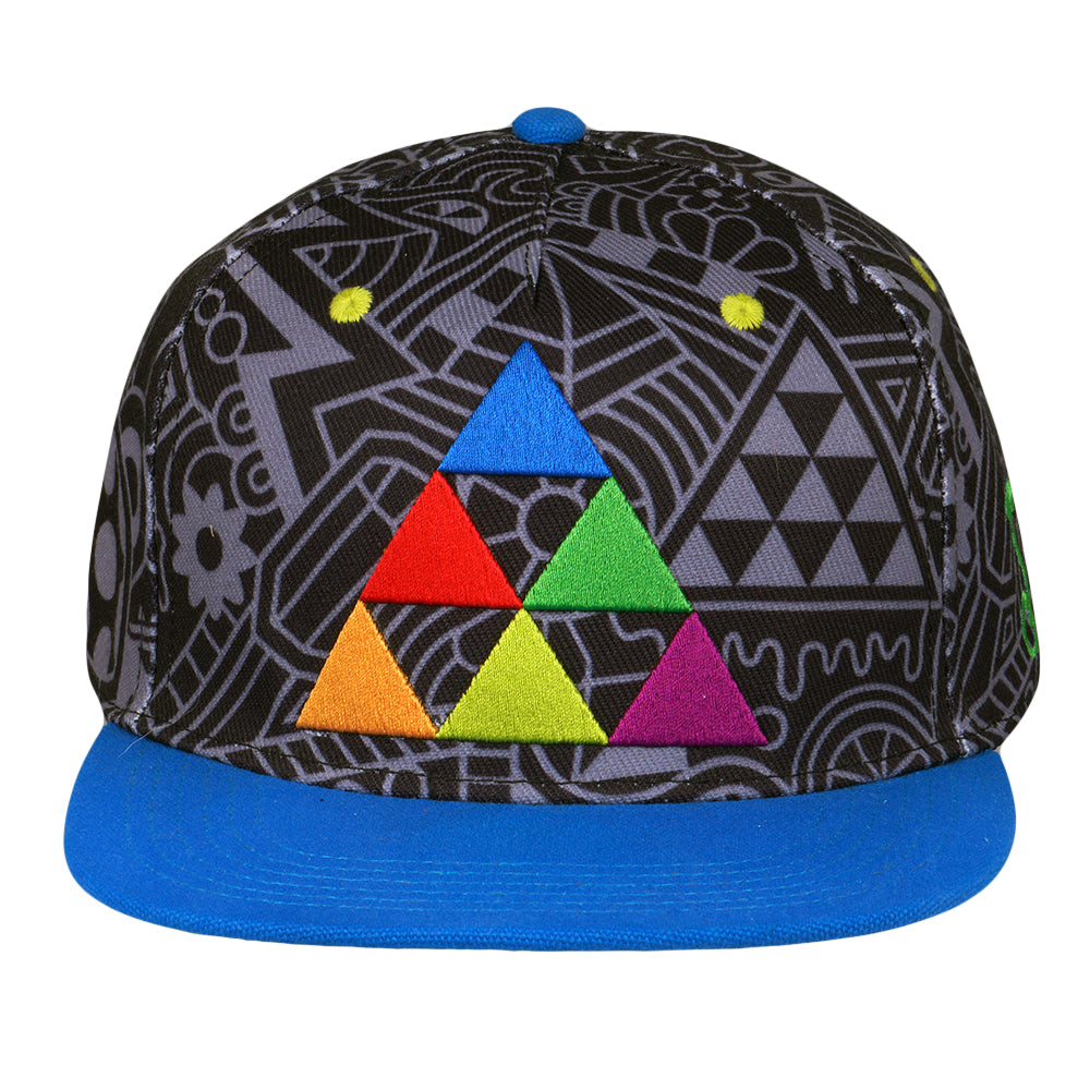 FAB Fabstract Pyramid Black Fitted Hat Grassroots California