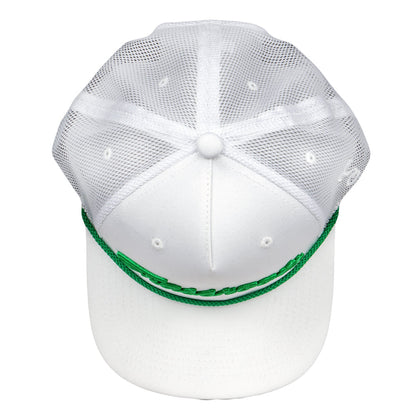 Golfroots Script White Mesh Snapback Hat Grassroots California