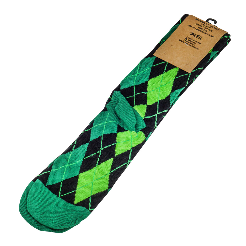 Kush Leaf Argyle Socks Grassroots California