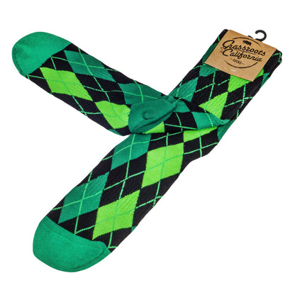 Kush Leaf Argyle Socks Grassroots California