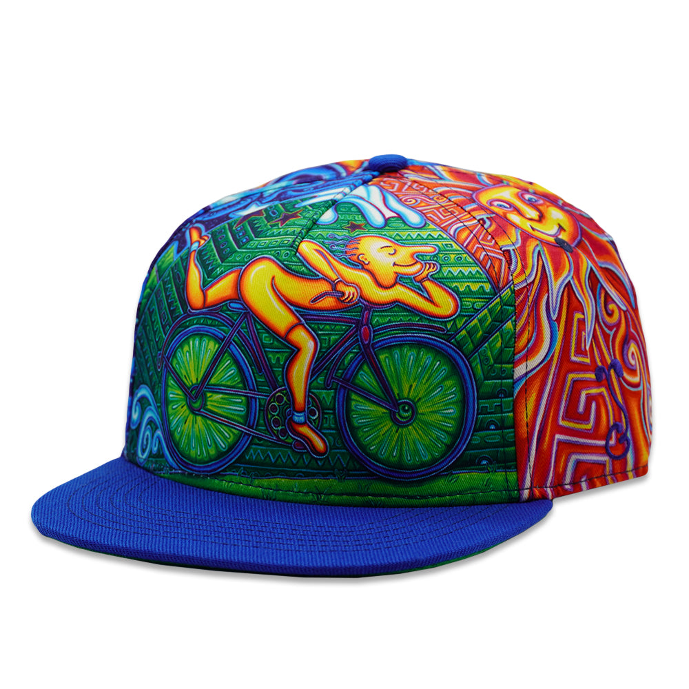 John Speaker Bicycle Day Allover Fitted Hat Grassroots California