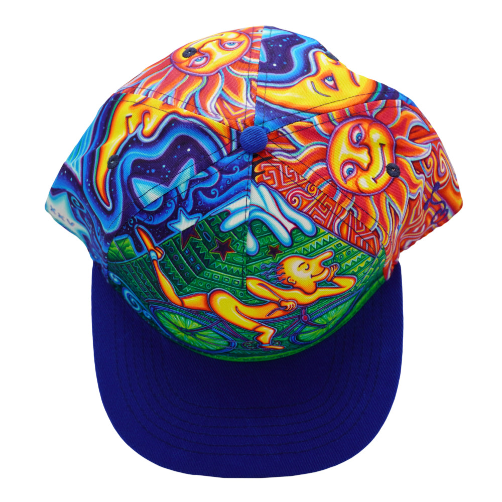 John Speaker Bicycle Day Allover Fitted Hat Grassroots California