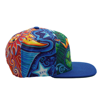 John Speaker Bicycle Day Allover Snapback Hat Grassroots California