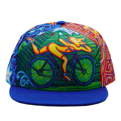 John Speaker Bicycle Day Allover Snapback Hat Grassroots California