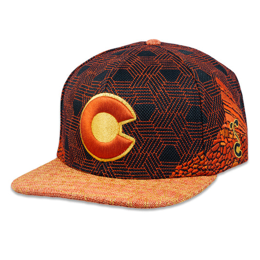 Red Rocks V4 Black Fitted Hat Grassroots California