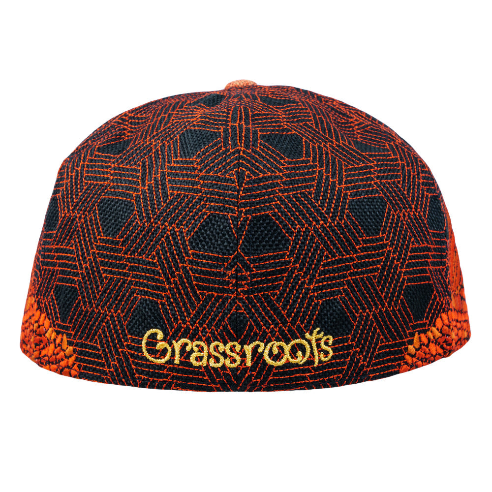 Red Rocks V4 Black Fitted Hat Grassroots California