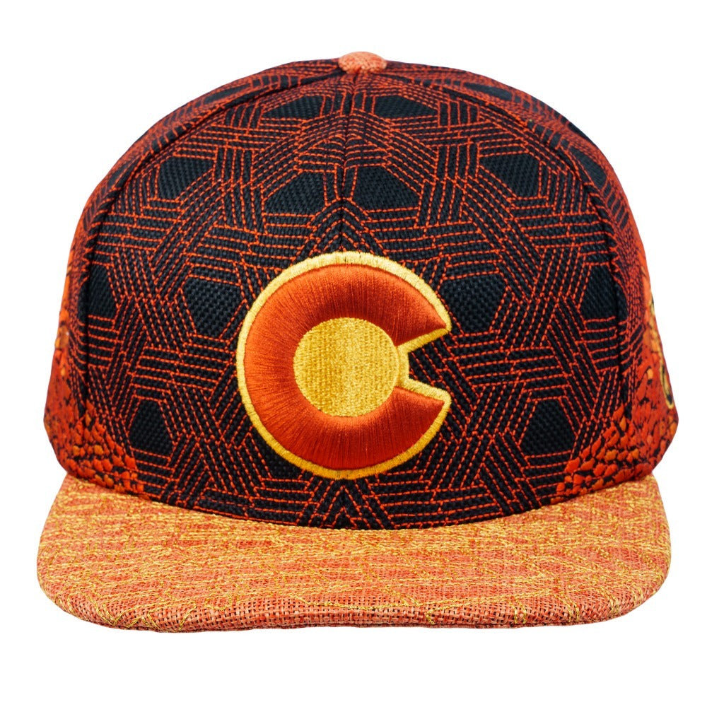 Red Rocks V4 Black Fitted Hat Grassroots California