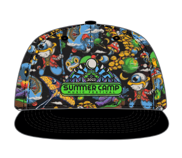 Summer Camp 2023 Pattern Snapback Hat Grassroots California