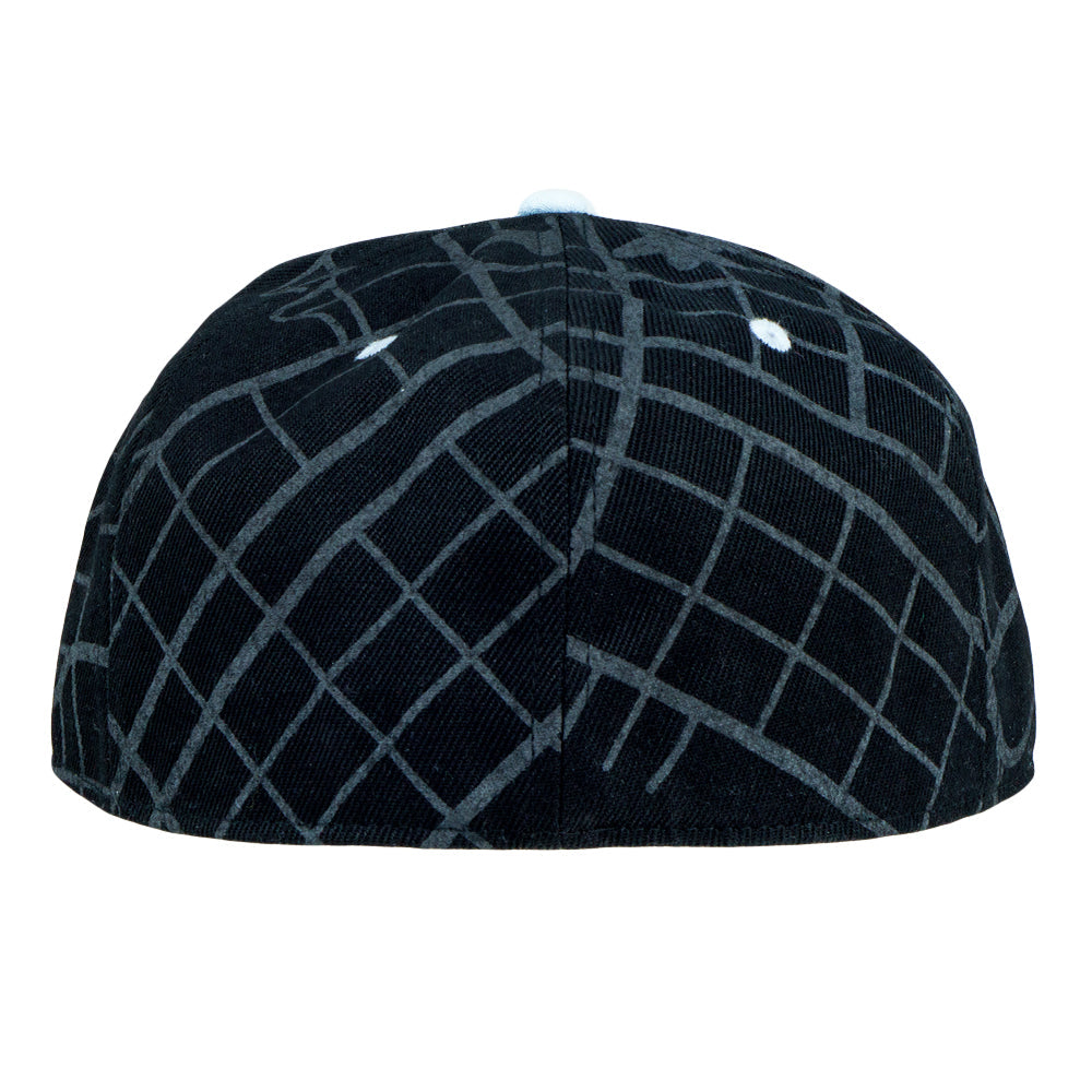 710 Ashbury Mosaic Black Fitted Hat Grassroots California