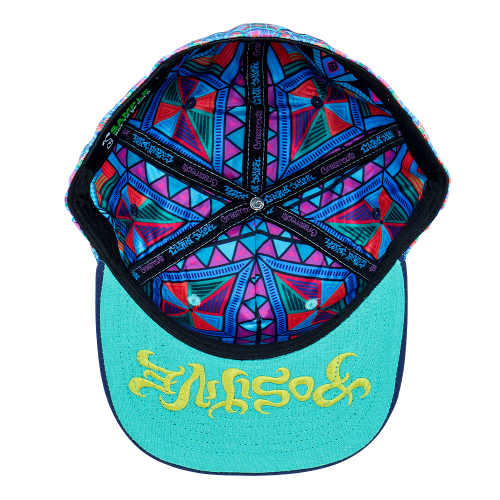 Chris Dyer DMT Triangles Purple Fitted Hat Grassroots California