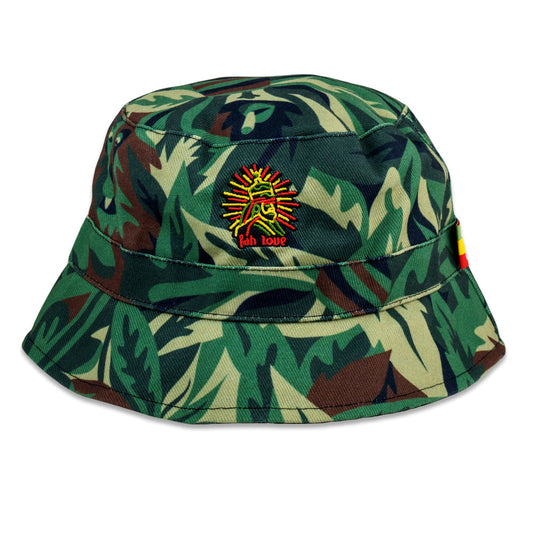 Rasta Cross Reversible Bucket Hat Grassroots California