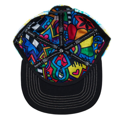 FAB Shapes Tie Dye Snapback Hat Grassroots California