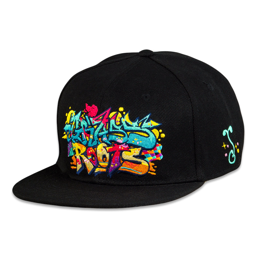 Nicko Handstyle Black Fitted Hat Grassroots California