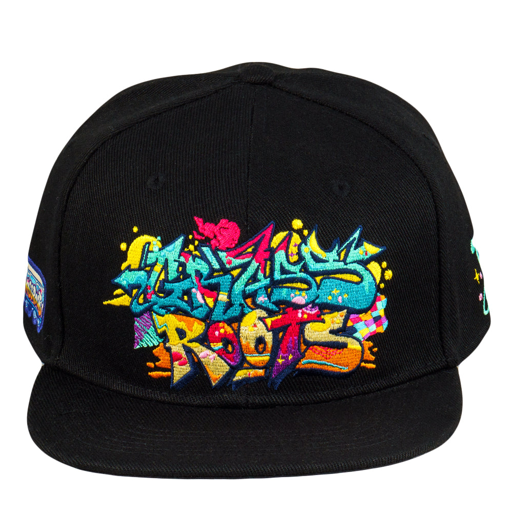 Nicko Handstyle Black Fitted Hat Grassroots California