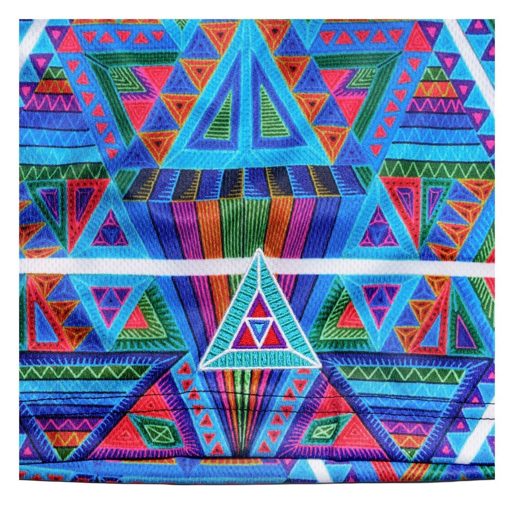 Chris Dyer DMT Triangles Blue Mesh Shorts Grassroots California