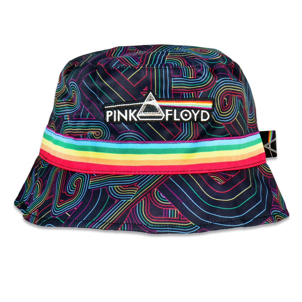 Pink Floyd DSOTM V2 Black Rainbow Reversible Bucket Hat Grassroots California