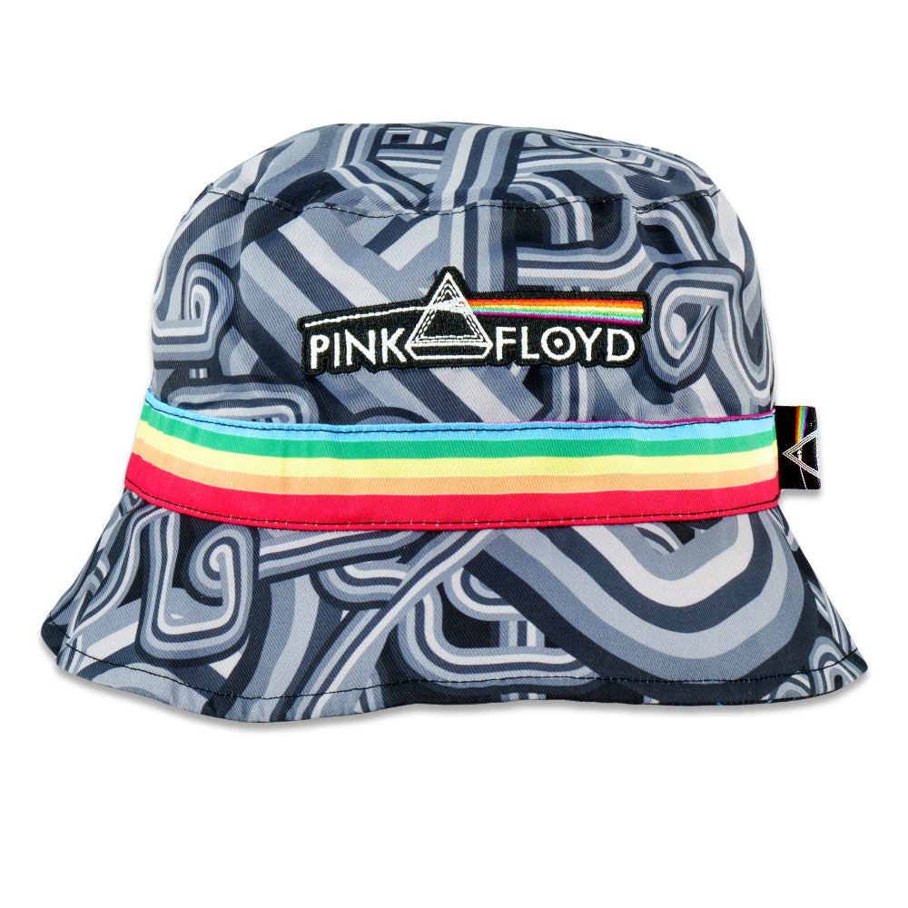 Pink Floyd DSOTM V2 Black Rainbow Reversible Bucket Hat Grassroots California