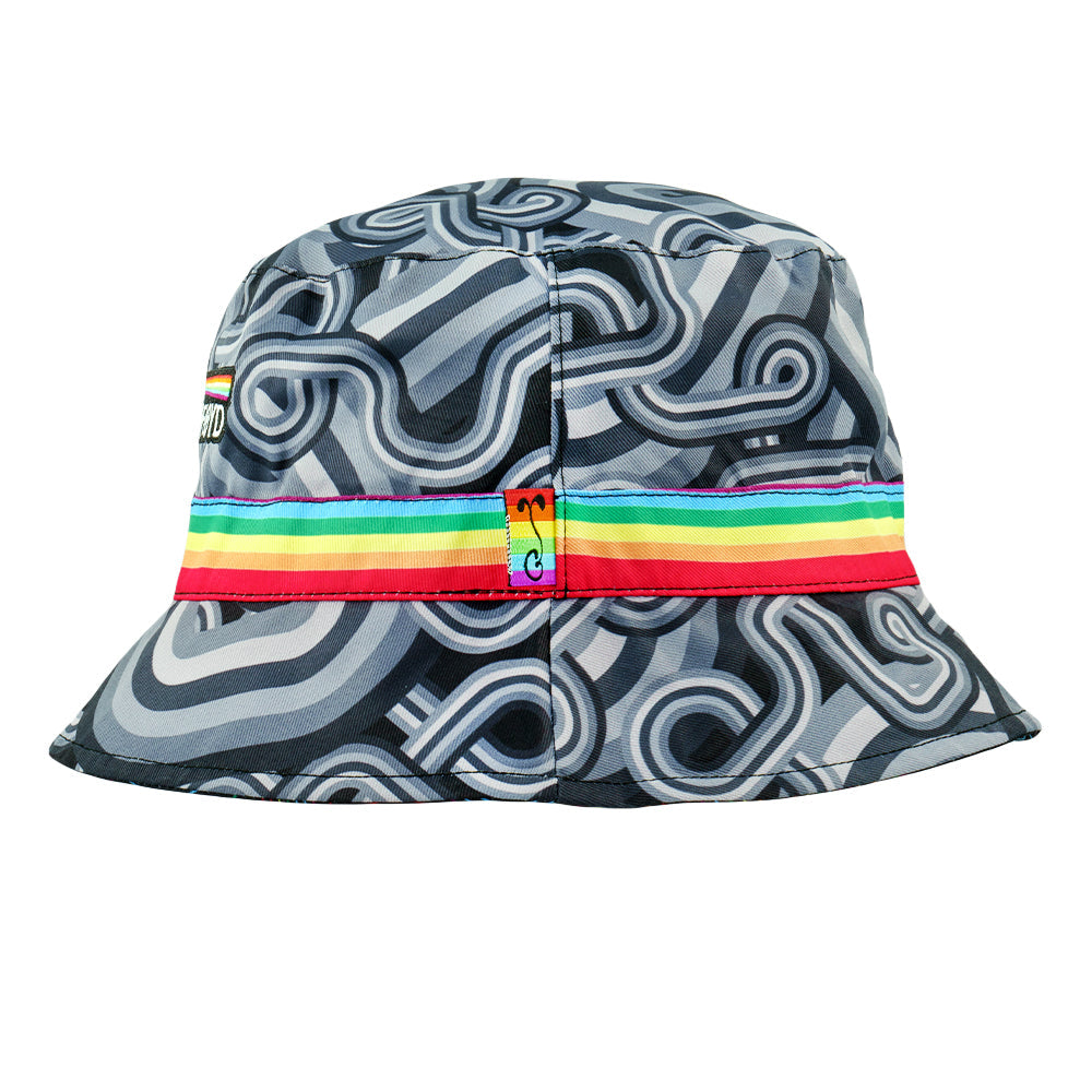 Pink Floyd DSOTM V2 Black Rainbow Reversible Bucket Hat Grassroots California