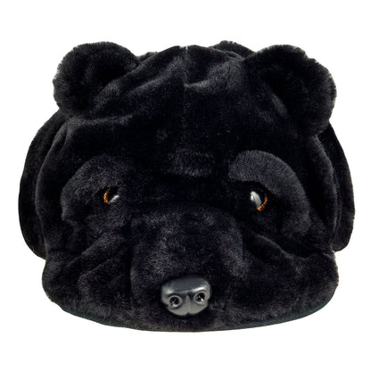 Black Bear Fur Earflap Fitted Hat Grassroots California