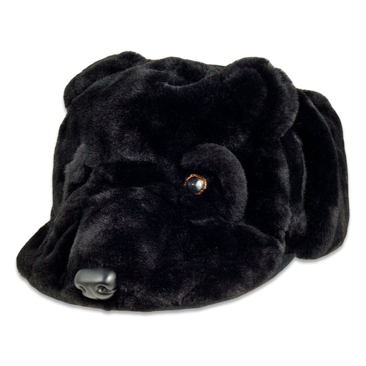 Black Bear Fur Earflap Snapback Hat Grassroots California