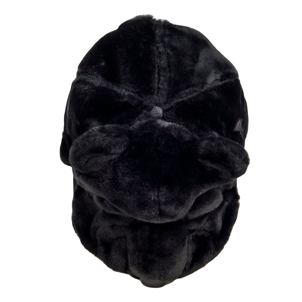 Black Bear Fur Earflap Snapback Hat Grassroots California