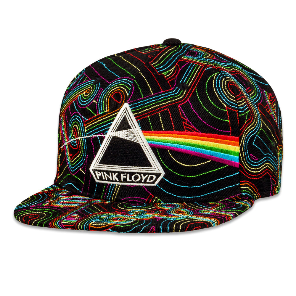 Pink Floyd DSOTM V2 Black Rainbow Fitted Hat Grassroots California