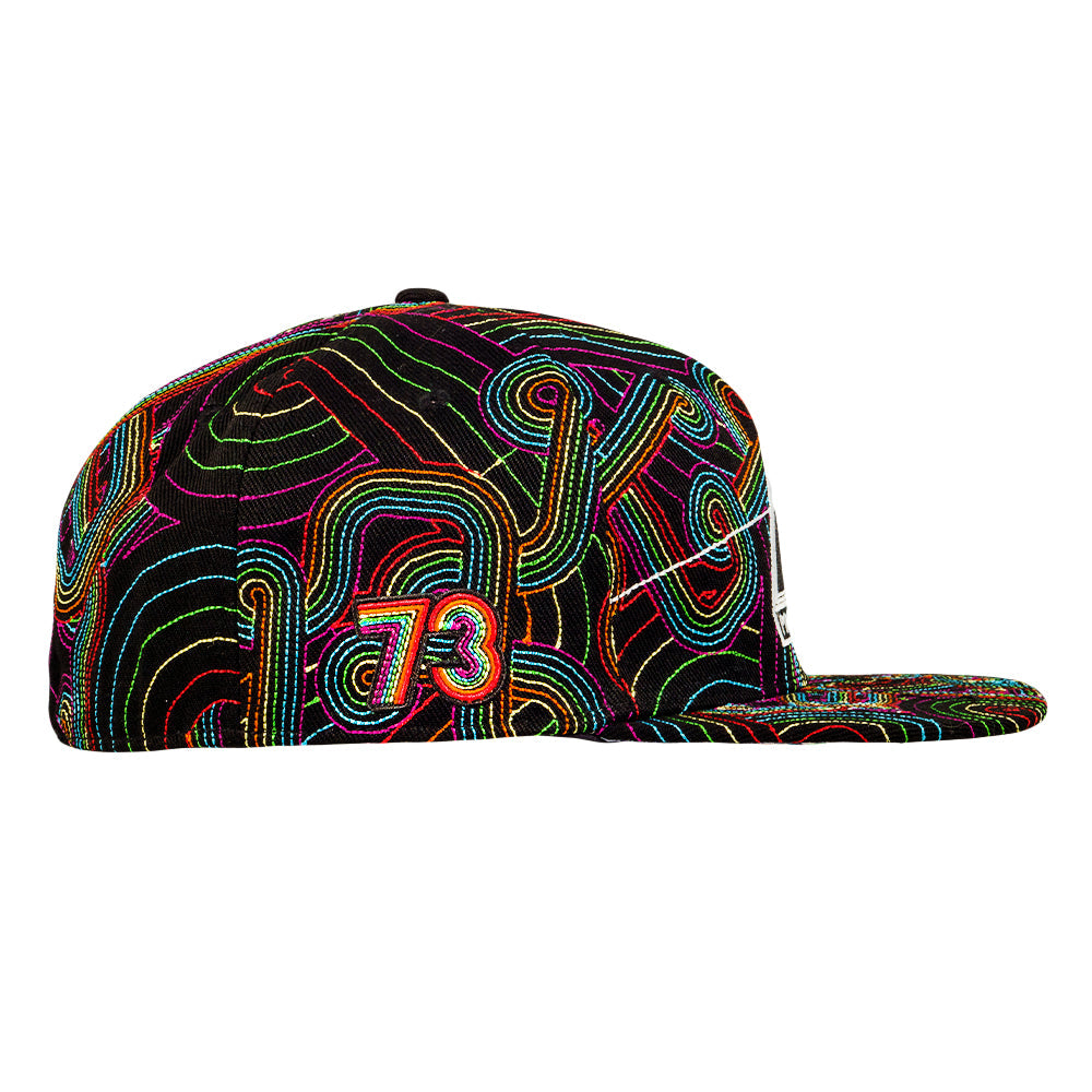 Pink Floyd DSOTM V2 Black Rainbow Fitted Hat Grassroots California