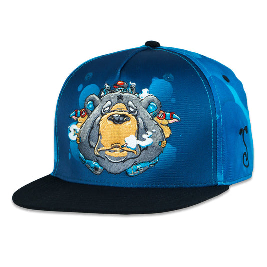 Tarbox Bear Teal Fitted Hat Grassroots California