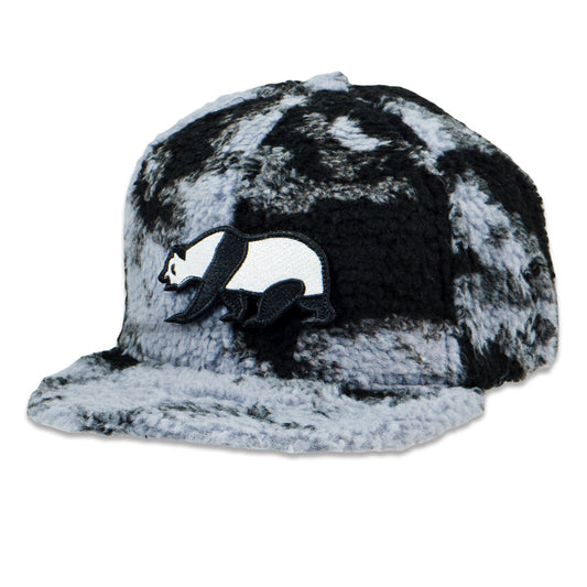 Removable Bear Panda Dyed Fleece Snapback Hat Grassroots California