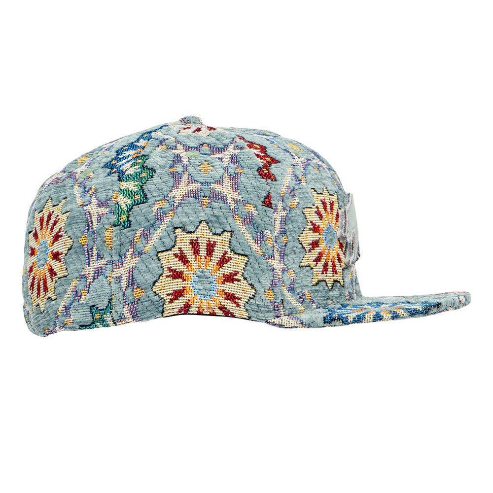 Removable Bear Gray Mosaic Fitted Hat Grassroots California