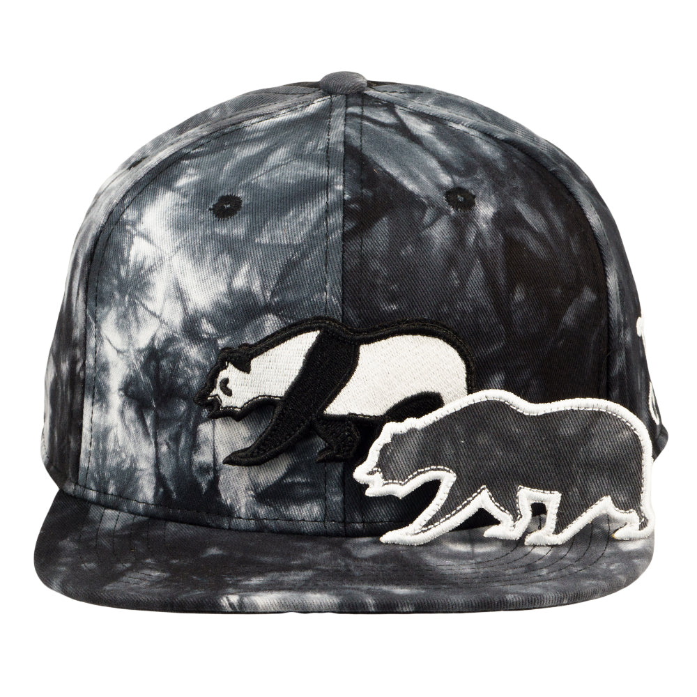 Removable Bear Panda Midnight Fitted Hat Grassroots California