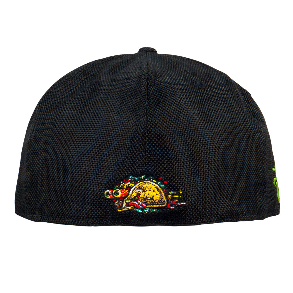 Jimbo Phillips Dripping Taco Black Fitted Hat Grassroots California