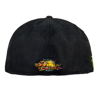 Jimbo Phillips Dripping Taco Black Fitted Hat Grassroots California