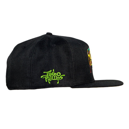 Jimbo Phillips Dripping Taco Black Fitted Hat Grassroots California