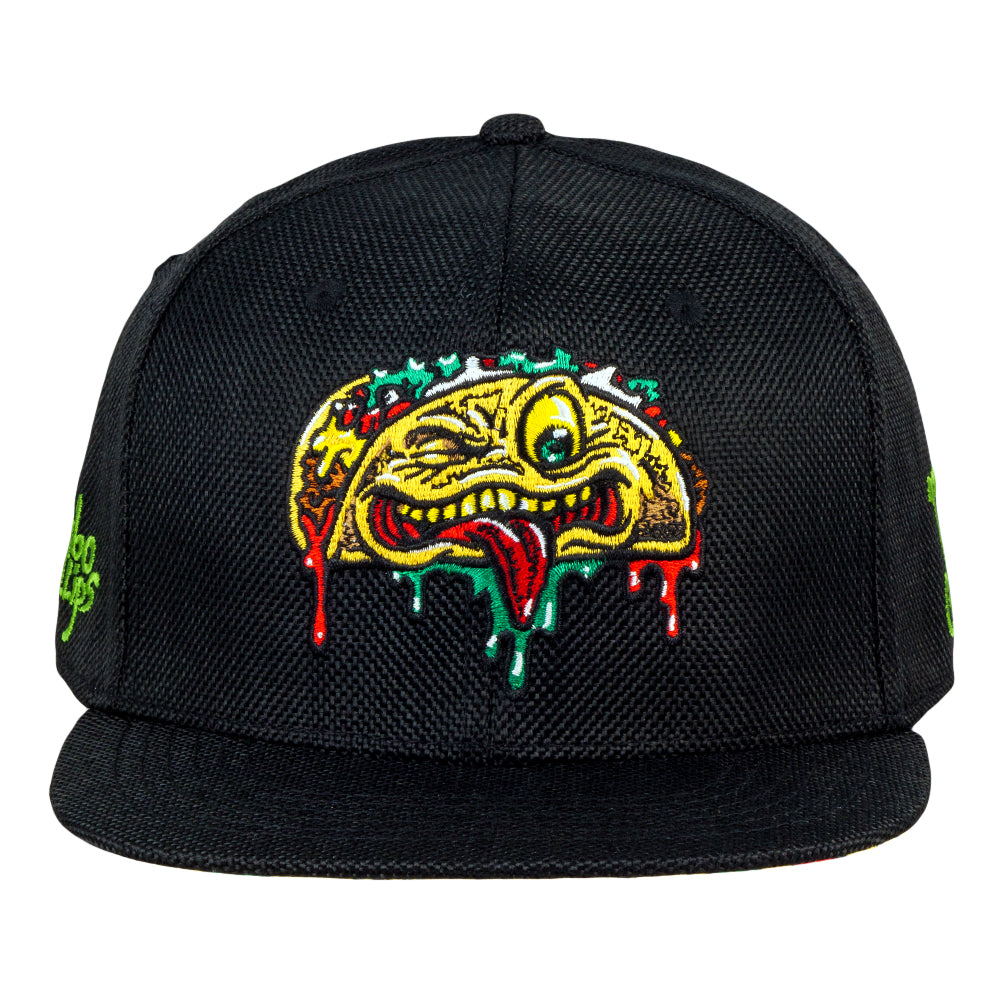 Jimbo Phillips Dripping Taco Black Fitted Hat Grassroots California